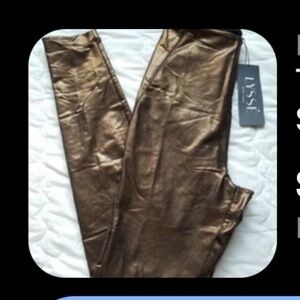 Lysse NWT Limited Edition Sold Out COPPER metallic leggings in small
